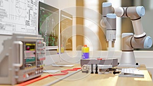 3D computer Generated image: COBOT in LAB