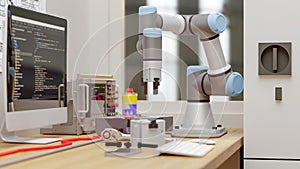 3D computer Generated image: COBOT in LAB
