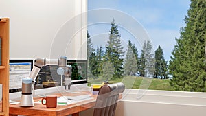 3D computer Generated image: COBOT in LAB