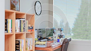 3D computer Generated image: COBOT and model of AGV in LAB