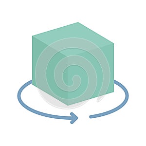 3d computer graphics  Flat inside vector icon which can easily modify or edit