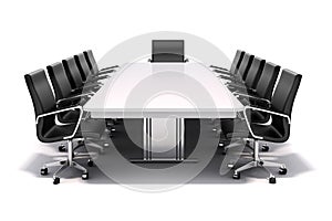 3d conference table and chairs photo