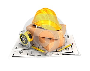 3d construction concept