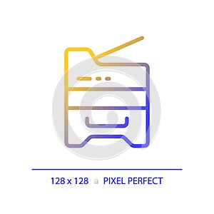 2D copier thin linear gradient icon