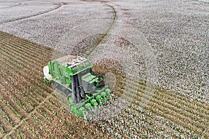 D Cotton Combine Front Above close