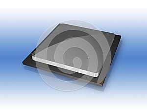 3D CPU computer processor chip