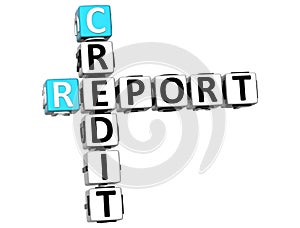 3D Credit Report Crossword