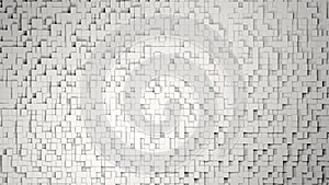 3d cube abstract background. Colored grid cubes texture digital futuristic surface. Technology, computers, network
