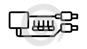 3D Cube Shape Design Element Geometry Icon, vector design Generative AI