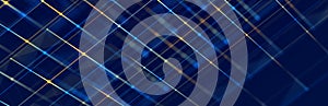 3D cube structure with connected dots and lines. Wireframe construct. Technological concept of background. 3d