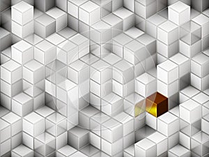 3D cubes abstract background