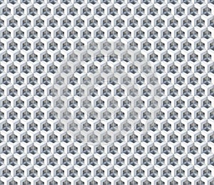 3d cubes seamless pattern ornament