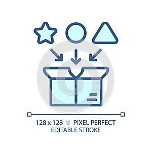 2D customizable iteration linear icon