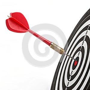 3D dart hitting target photo