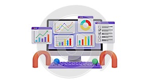 3D Data Visualization and Analytics Dashboard