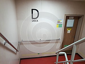 D deck acommodation inside working vessel