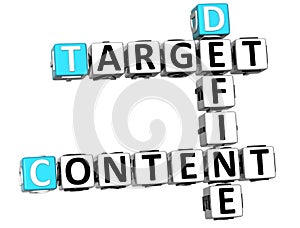 3D Define Target Content Crossword