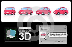 3D deformer car sedan type
