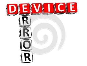 3D Device Error Crossword