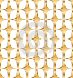 3d diamond gold symmetry seamless pattern photo