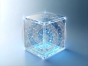 Quantum Core Computer Chip in Crystal Data Cube