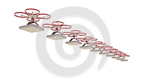 3D drone with camera