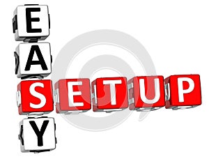 3D Easy Setup Crossword