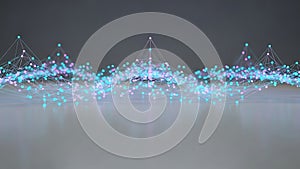 3d edge computing network with data flow visualization