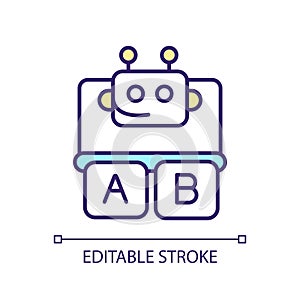 2D editable colorful xMOOCs line icon