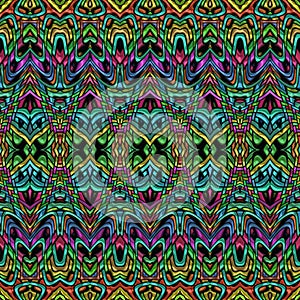 3d effect - colorful color gradient mosaic style pattern