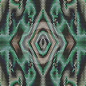 3d effect - colorful color gradient mosaic style pattern