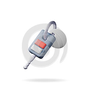 3D Electronic Car Key with Alarm System