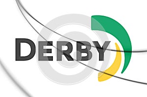 3D Emblem of Derby Kansas, USA. photo