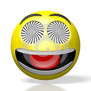 3D emoji/ emoticon - crazy/ sleepwalker photo