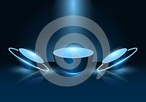 3d empty semisphere stand.