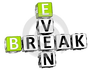 3D Even Break Crossword