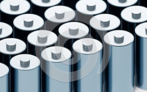 3D fast charge battery, energy technology concept, 3d rendering