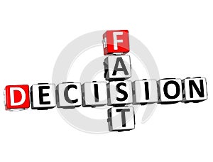 3D Fast Decision Crossword