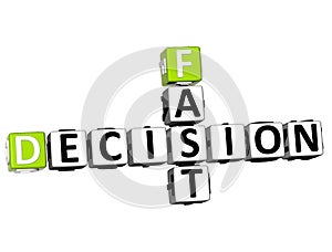 3D Fast Decision Crossword