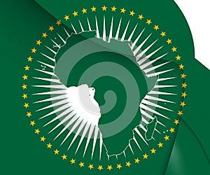 3D Flag of African Union.