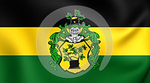 Flag of the Apolda, Germany.