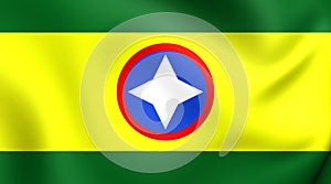 Flag of Bucaramanga, Colombia. photo