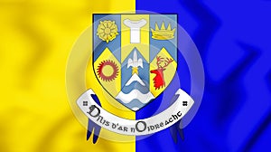 3D Flag of Clare County, Ireland. photo