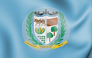 Flag of Goianesia do Para Para state, Brazil. 3D Illustration photo