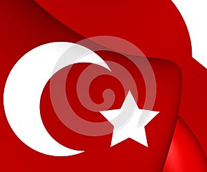3D Flag of Ottoman Empire 1299-1923