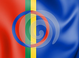 3D Flag of Sami.