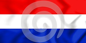 3D Flag of the State of Slovenes, Croats and Serbs. photo