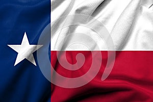 3D Flag of Texas satin