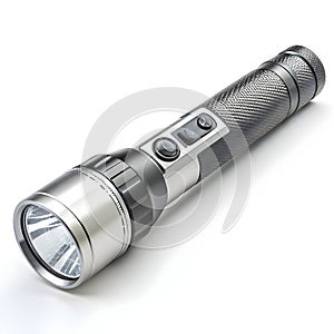 3D flashlight isolated on white background