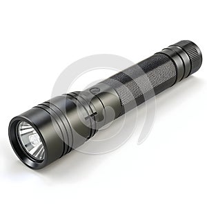 3D flashlight isolated on white background
